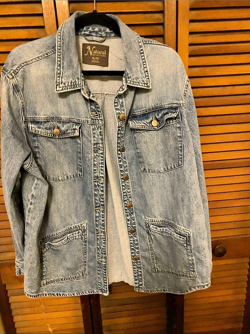 Natural Reflections Denim Jacket Blue XL